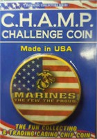 Champ challenge coin Marines
