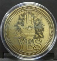 Yes / No challenge coin
