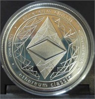 Ethereum classic cryptocurrency coin