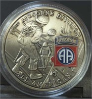 82nd airborne division challenge coin