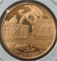 1 oz fine copper coin