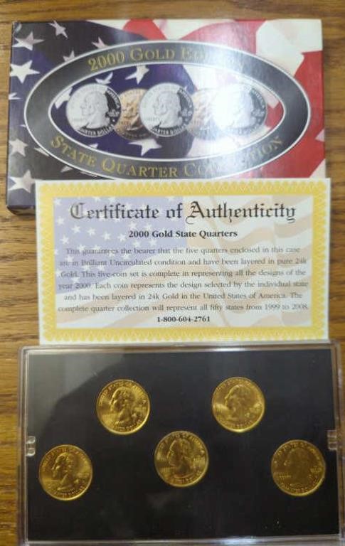 2000 Gold edition state quarters