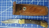 Vintage Klein tools 44037 knife with sheath