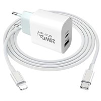 25w usb & type C charger with cord