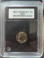 MS70 INB certified 1984 d Roosevelt dime