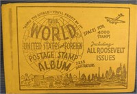 World stamped postage album 1950
