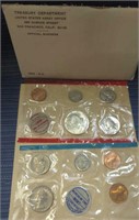 1969 uncirculated mint set with silver Kennedy