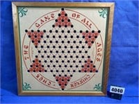 Chinese Checker Board, 16" Sq.