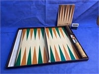 Backgammon Set w/Pieces & Instructions