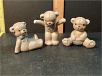 Ceramic Baby Bear Trio