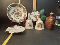 Hawick Talc Bottle and Assorted Items (6)