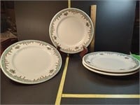 SHENANGO CHINA DINNER PLATES (4) MADE IN U.S.A.
