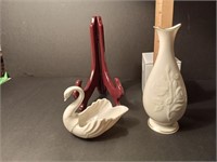Lenox Swan and Vase