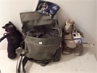 military Air Force "Support" plushies in satchel