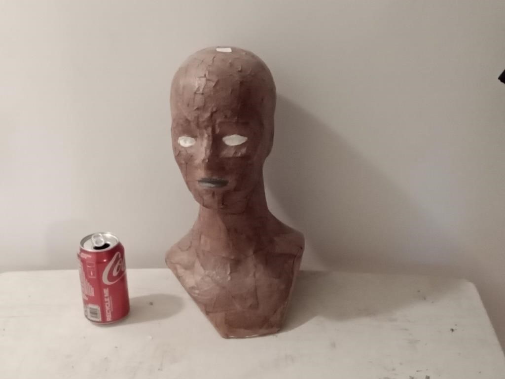 paper mache mannequin head