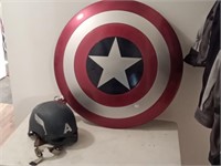 Captain America helmet & shield (helmet is