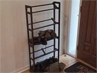 shoe rack with mens shoes