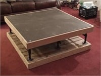 large Industrial style coffee table 44 x 44 x 17