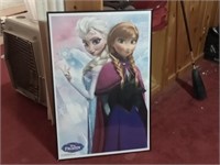 Disney Frozen poster & broom