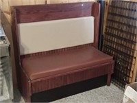 oak restaurant booth bench