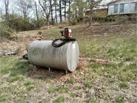 diesel fuel tank with Gasboy pump 73"L & 48"