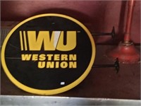 Western Union double sided sign