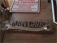 Man Cave Wrench sign