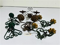 (3) Pairs of Ornate Iron French Wall Sconces