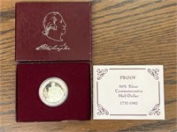 Silver Commemorative Half Dollar 1732-1982