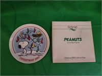 Vtg. Peanuts Christmas 1980 Plate
