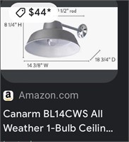 Canarm BL14CWS AII Weather 1-Bulb Wall Mount
