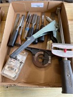Torque wrench, Stanley chisels, etc.