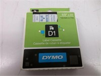 6 PACK DYMO 45014 D1 Blue-On-White Tape