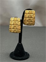 Vintage YVES SAINT LAURENT stamped YSL earrings