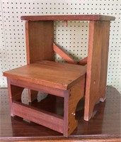VTG Wooden Fold out step stool