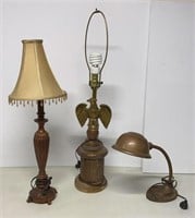 VTG Adjustable Desk & Other Lamps