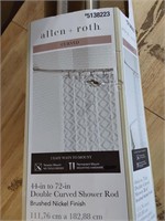 Allen Roth Double Curved Shower Rod