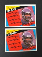 1984 Topps Chicago Bears Leaders w/ Payton