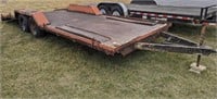 Steel Bed car trailer, 96" x 21.5' bed, Title