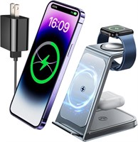 NI SHEN 3 IN 1 FAST CHARGING WIRELESS CHARGER STAN