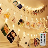 GREEN CONVENIENCE PHOTO CLIPS STRING LIGHTS WITH R
