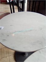 Marble Top Tall Round Table