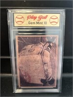 Babe Ruth in Laundry Basket LS Card Graded 10