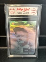 Babe Ruth #3 Hologram Card Graded 10