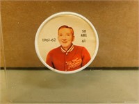 1961-62 Shirriff Sid Abel #61 Hockey Coin