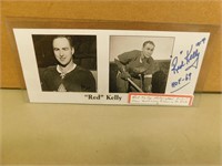Red Kelly Autograph Ticket From Homecoming Dinner