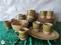 Gibson stoneware nesting bowls+ plates & more