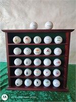 27 collector golf course balls .+ Display