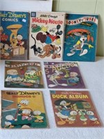 7 antique 10cent comic books looney tunes & disney