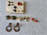 estate earrings lot pierced & clip